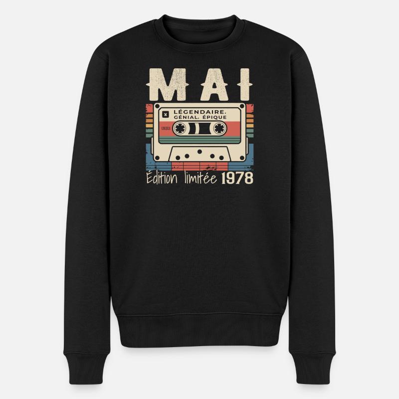 Mai 1978 - Pull Premium bio Homme - noir