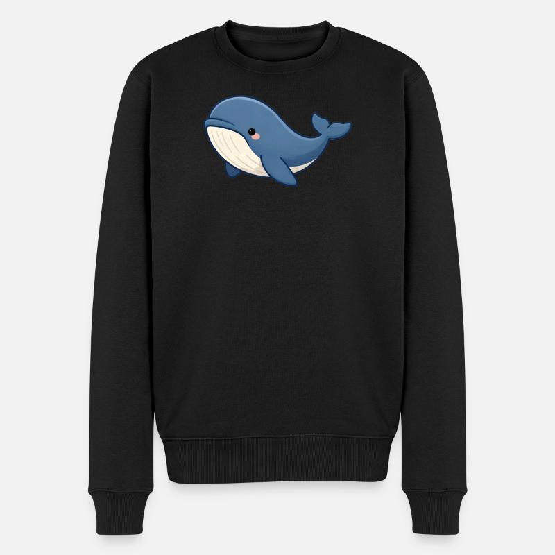 Wal Walrettung Tierschutz Meeresbiologie - Männer Premium Bio Pullover - Schwarz