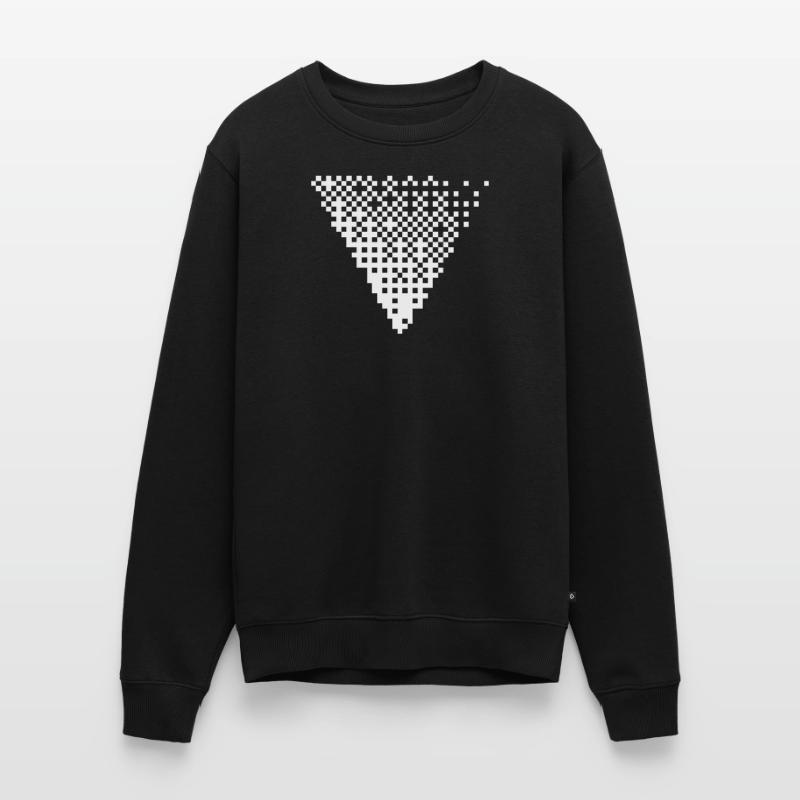 Triangular Halftone Pixel Grid Men's Premium Organic Jumper