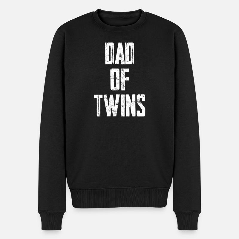 Père de jumeaux - Pull Premium bio Homme - noir
