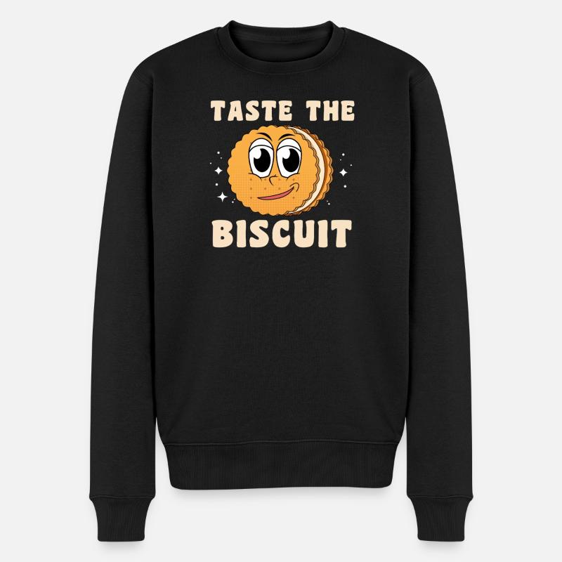 Goûte au biscuit Personnage - Pull Premium bio Homme - noir
