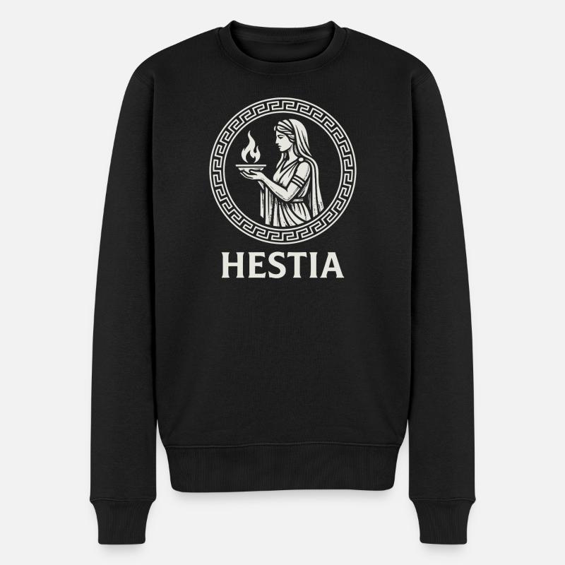 Cercle de Flammes d’Hestia - Pull Premium bio Homme - noir