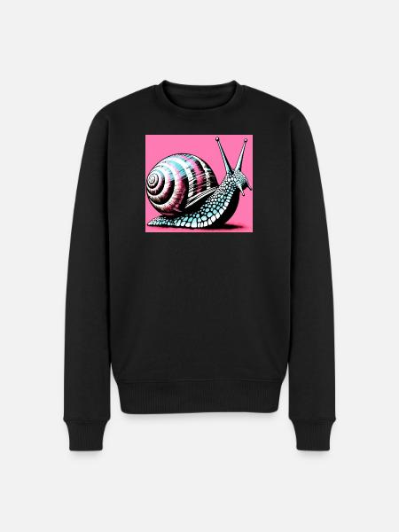 Snail - Men's Premium Organic Jumper - black