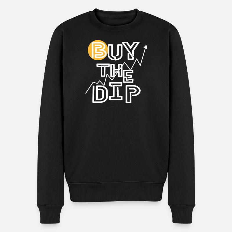 Buy the dip! - Männer Premium Bio Pullover - Schwarz