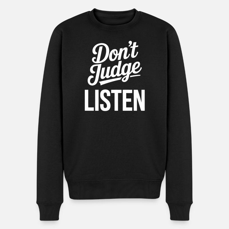 Ne jugez pas - Pull Premium bio Homme - noir