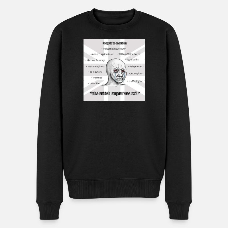 PROBRITAIN2 - Männer Premium Bio Pullover - Schwarz
