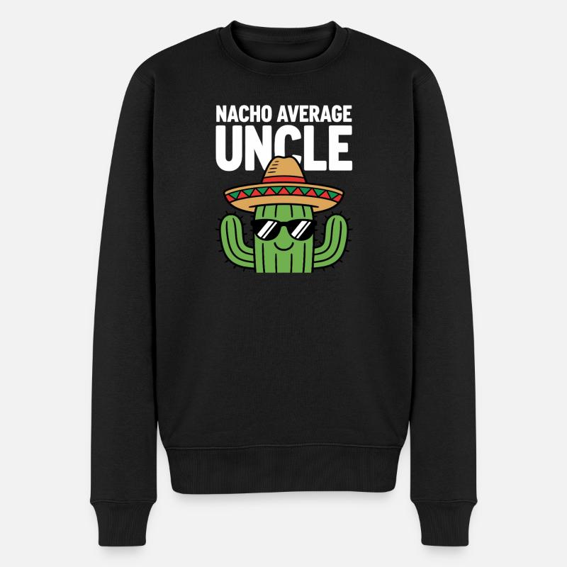 Nacho Oncle Drôle Cinq de Mayo - Pull Premium bio Homme - noir