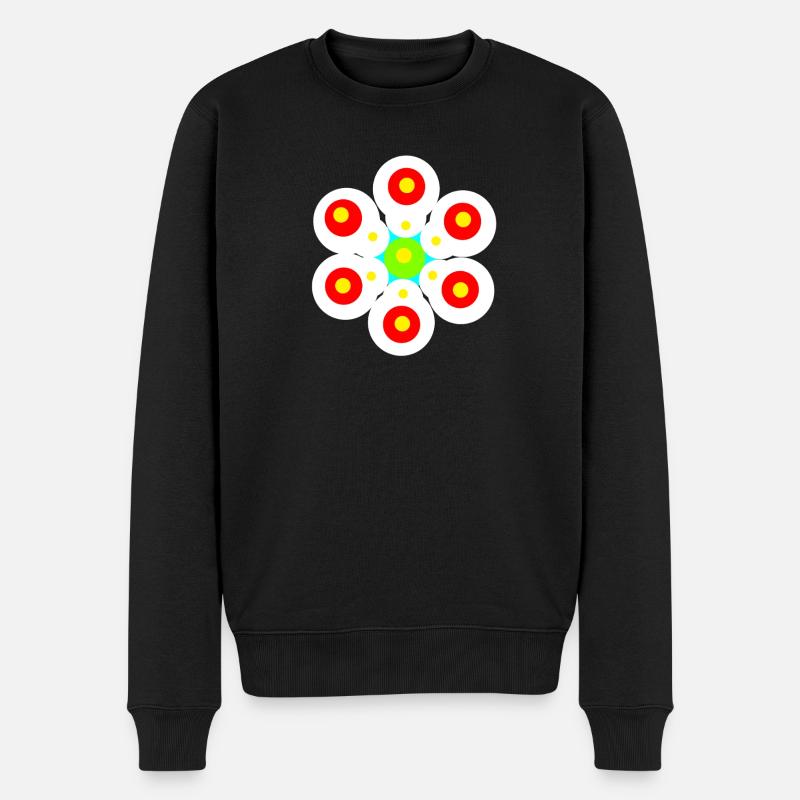 Enfants Rétro Enfants Fleurs - Pull Premium bio Homme - noir
