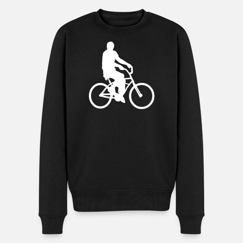 Fahrrad - Männer Premium Bio Pullover - Schwarz