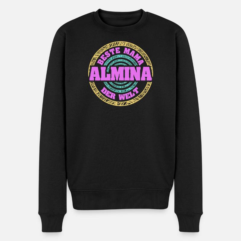 Meilleure maman du monde Allmina - Pull Premium bio Homme - noir