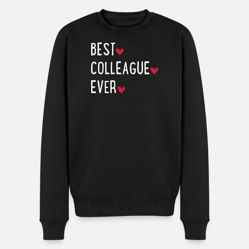 Bester Kollege der Welt - Männer Premium Bio Pullover - Schwarz