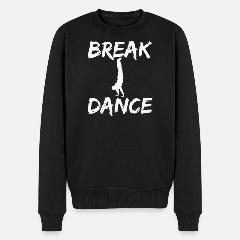 Breakdance Silhouette Motif - Pull Premium bio Homme - noir