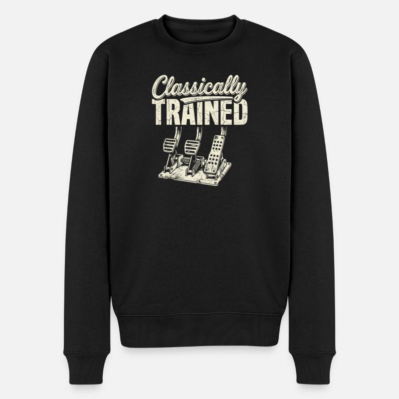 Classically Trained Pedals - Männer Premium Bio Pullover - Schwarz