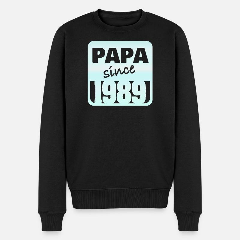 Papa depuis 1984 - Pull Premium bio Homme - noir