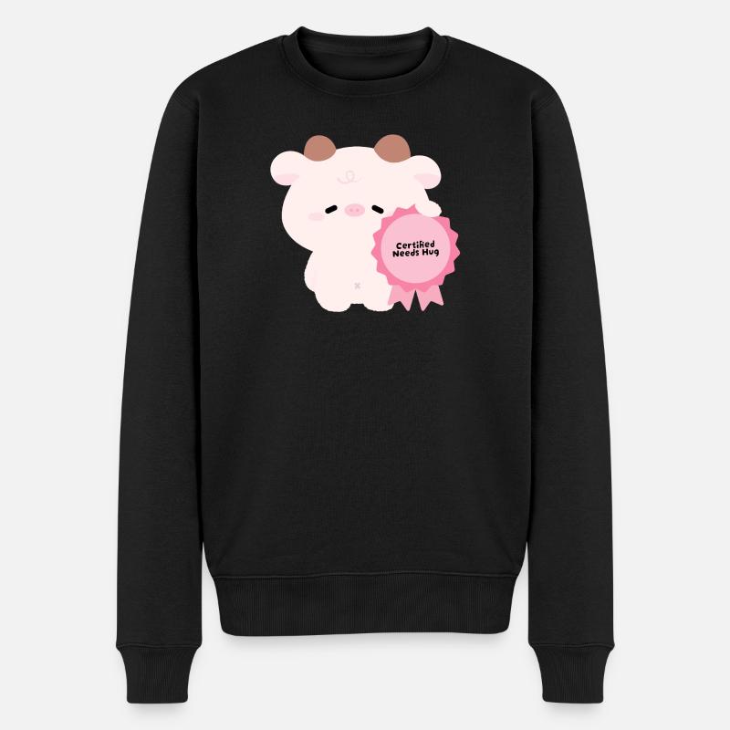 Certified Needs Câline Cow - Pull Premium bio Homme - noir