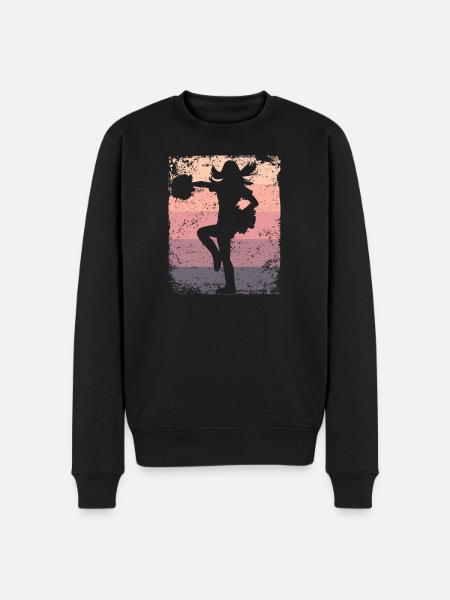 Cheerleader Cheer Mom Cheerleading - Männer Premium Bio Pullover - Schwarz