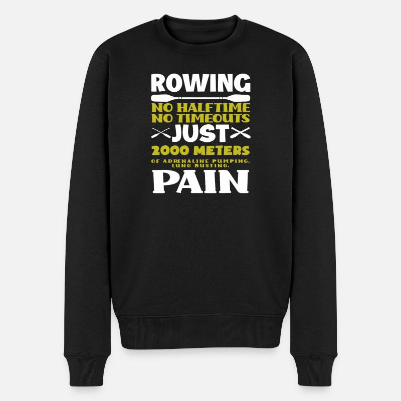 Aviron 2000 m Douleur - Pull Premium bio Homme - noir