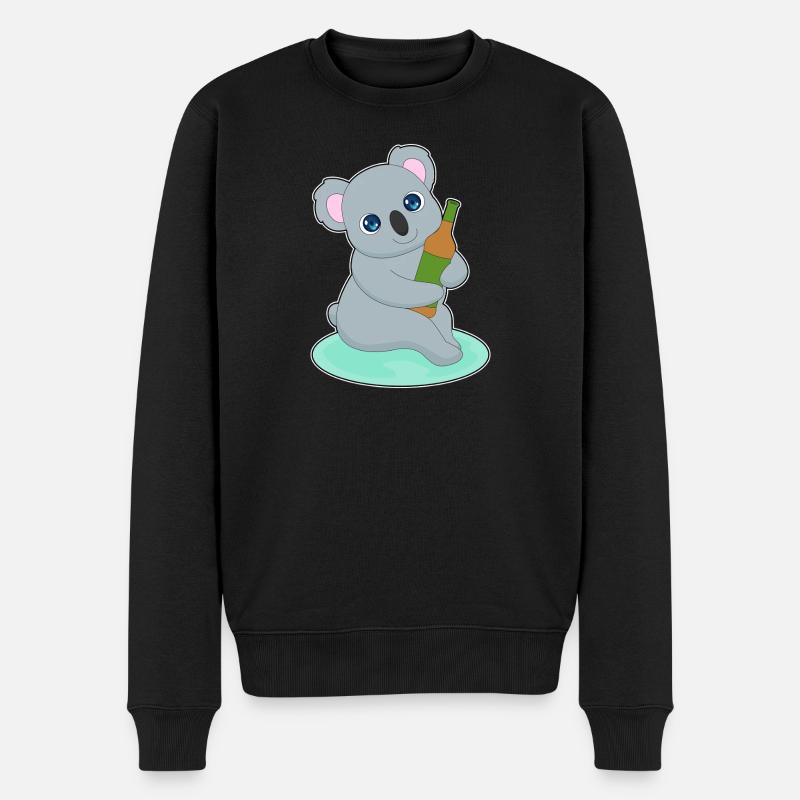 Bouteille de bière Koala - Pull Premium bio Homme - noir