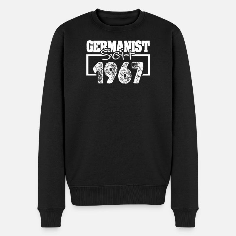 1967 - Männer Premium Bio Pullover - Schwarz