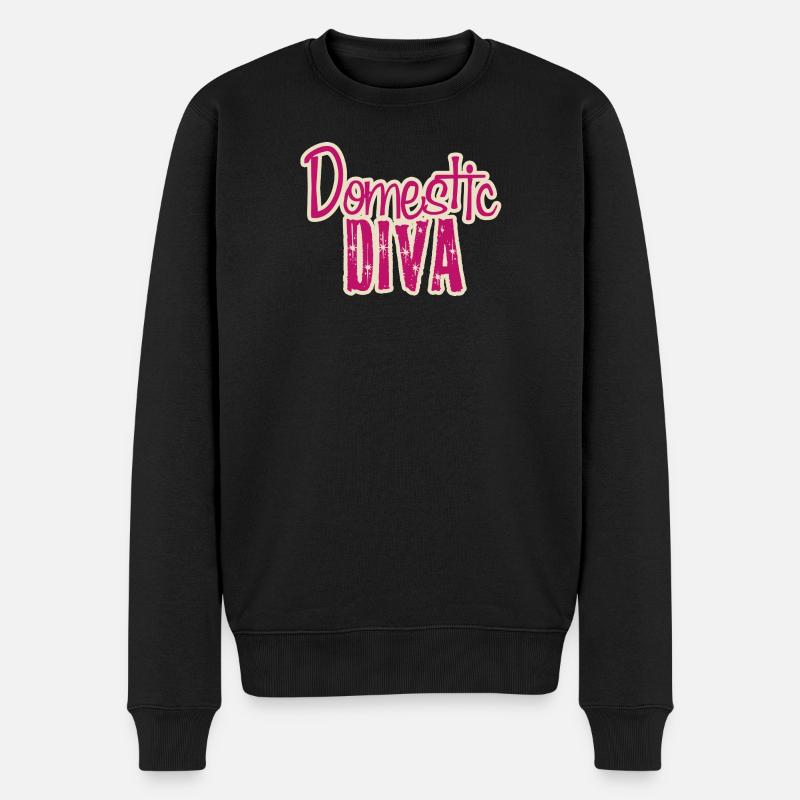 Diva domestique - Pull Premium bio Homme - noir