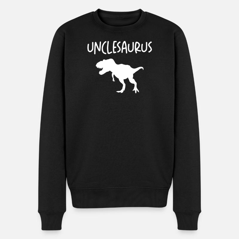 Oncle T-Rex - Pull Premium bio Homme - noir