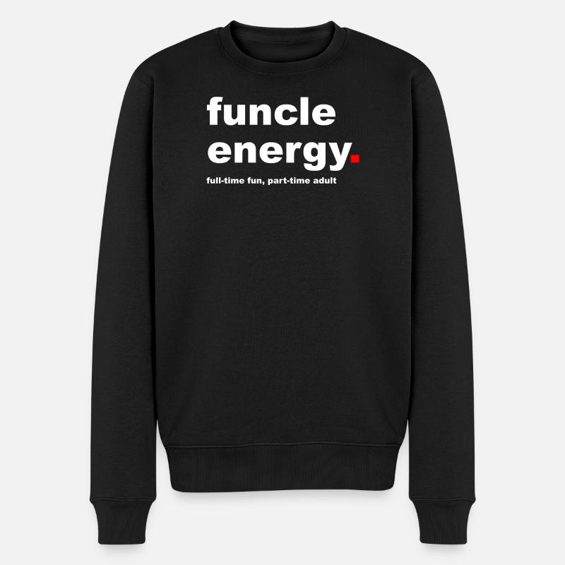Slogan funcle drôle - Pull Premium bio Homme - noir