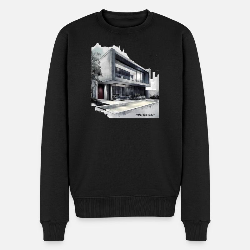 Stone Cold Modern Home - Männer Premium Bio Pullover - Schwarz