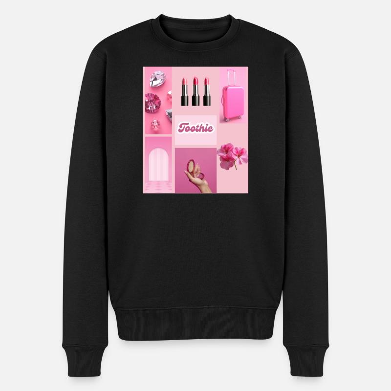 Glam rose Toothie - Pull Premium bio Homme - noir
