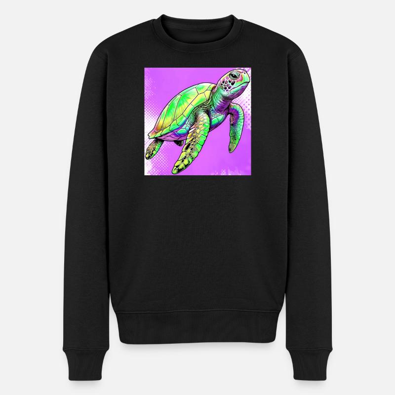 tortue - Pull Premium bio Homme - noir