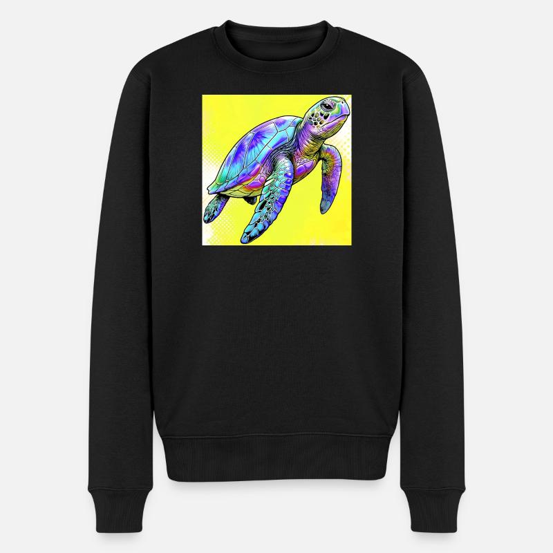 tortue - Pull Premium bio Homme - noir