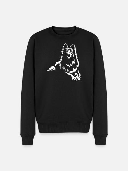 Schweizer Schäferhund "Black Edition" - Männer Premium Bio Pullover - Schwarz