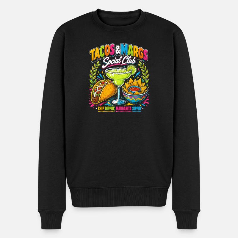 Taco & Margs Social Club - Pull Premium bio Homme - noir
