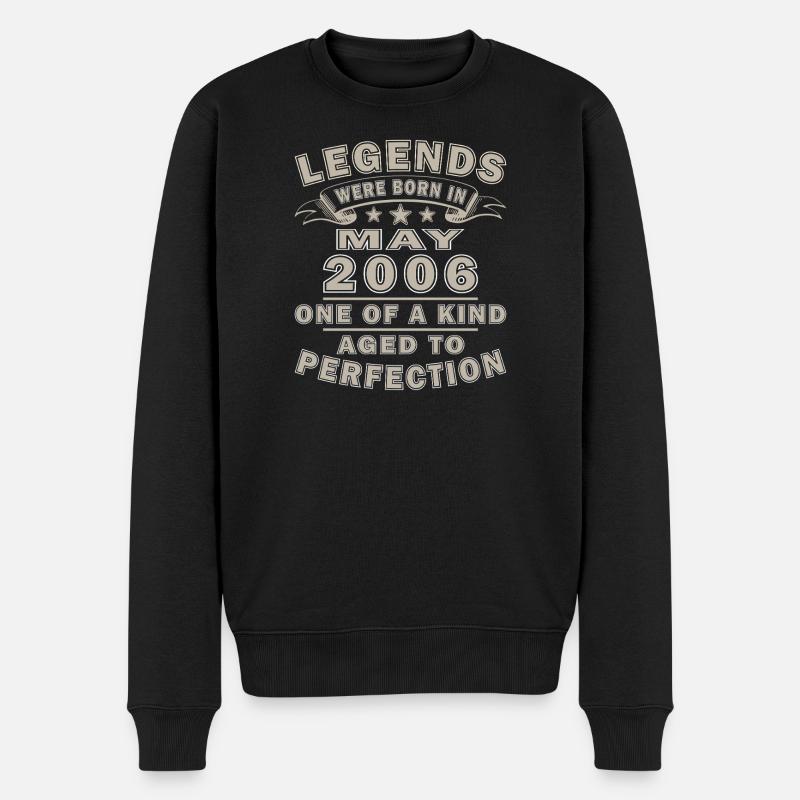 Anniversaire mai 2006 - Pull Premium bio Homme - noir