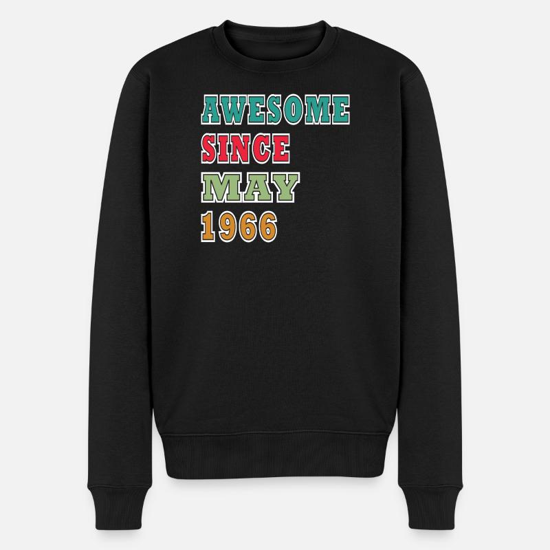 Mai 1966 - Männer Premium Bio Pullover - Schwarz