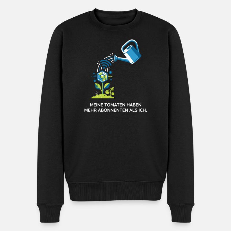 Urban Gardening, Technik, Hobby Design - Männer Premium Bio Pullover - Schwarz