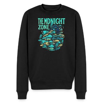 Midnight Pacific - Men's Premium Organic Jumper - black - Front - Nico (187cm)