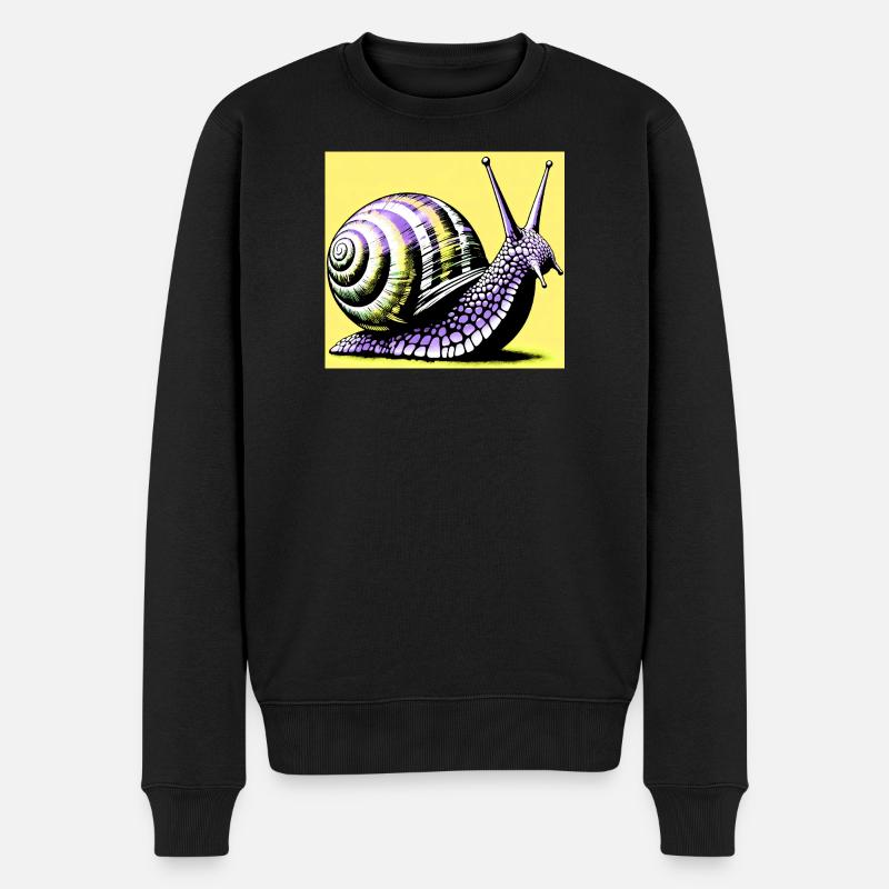 Escargot - Pull Premium bio Homme - noir