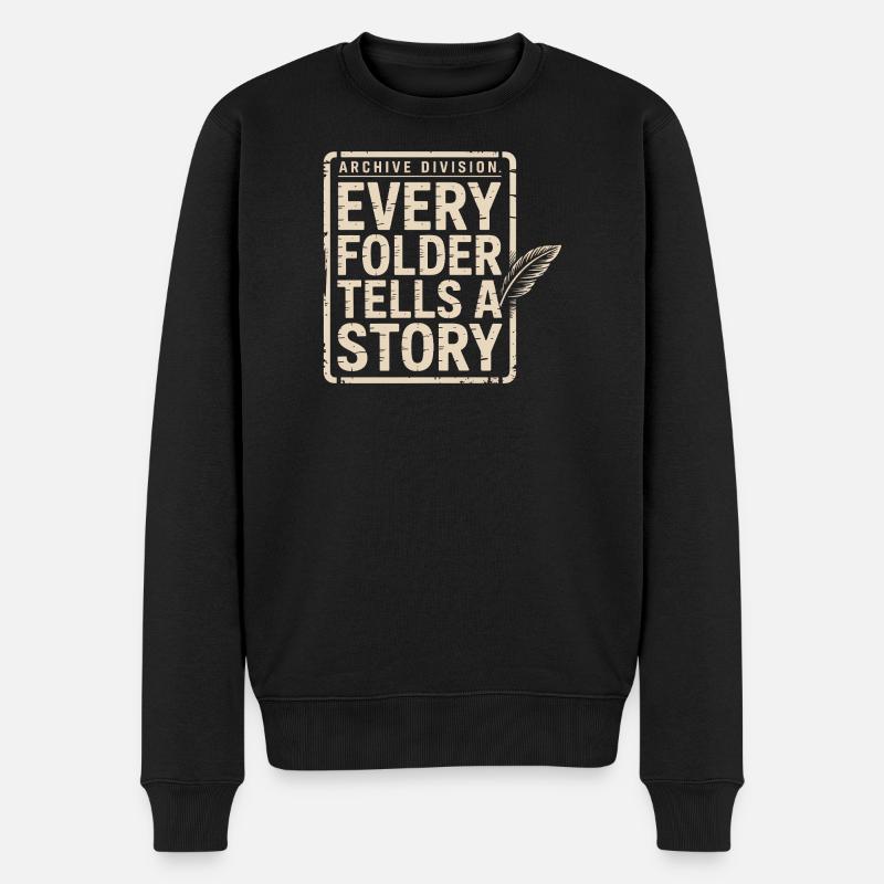 Chaque dossier raconte une histoire - Pull Premium bio Homme - noir
