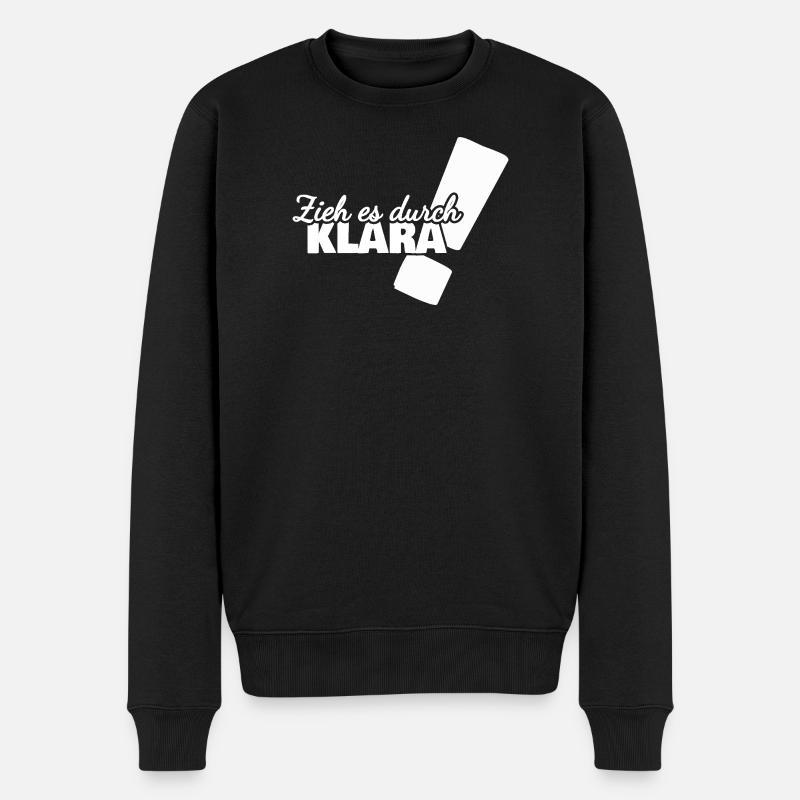 Geschenk für Klara - Männer Premium Bio Pullover - Schwarz