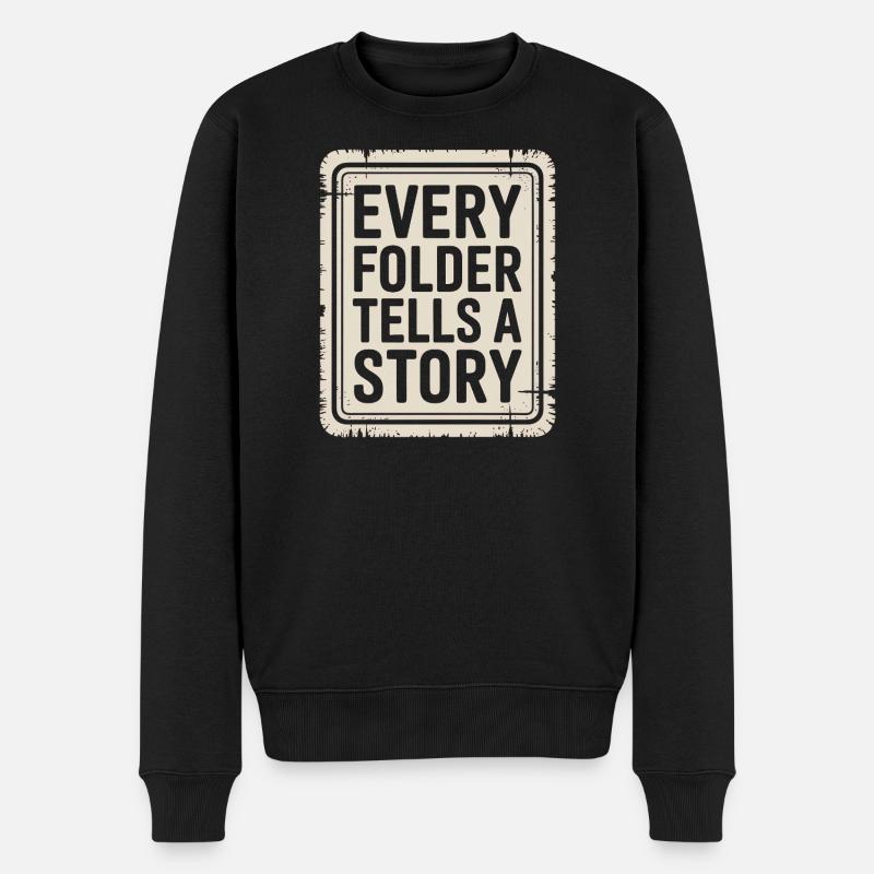 Chaque dossier raconte une histoire - Pull Premium bio Homme - noir