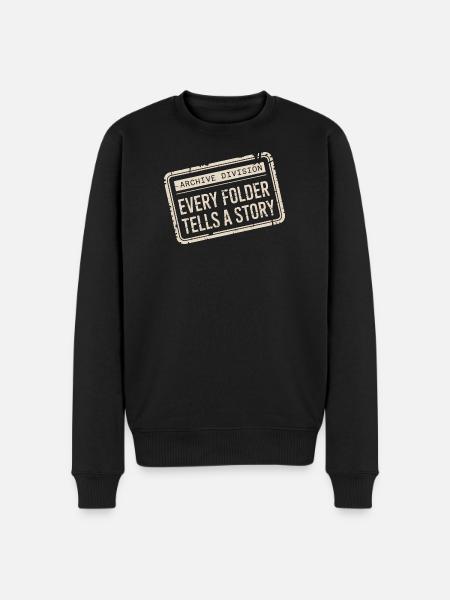 Every Folder Tells a Story - Men's Premium Organic Jumper - black