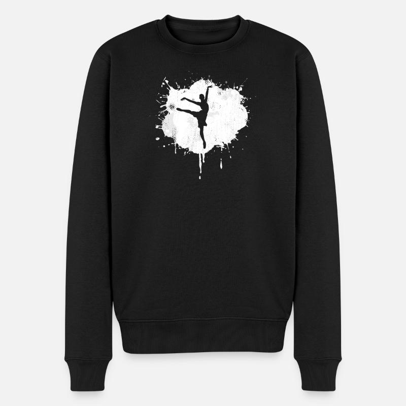 Sketch de danseur de ballet - Pull Premium bio Homme - noir