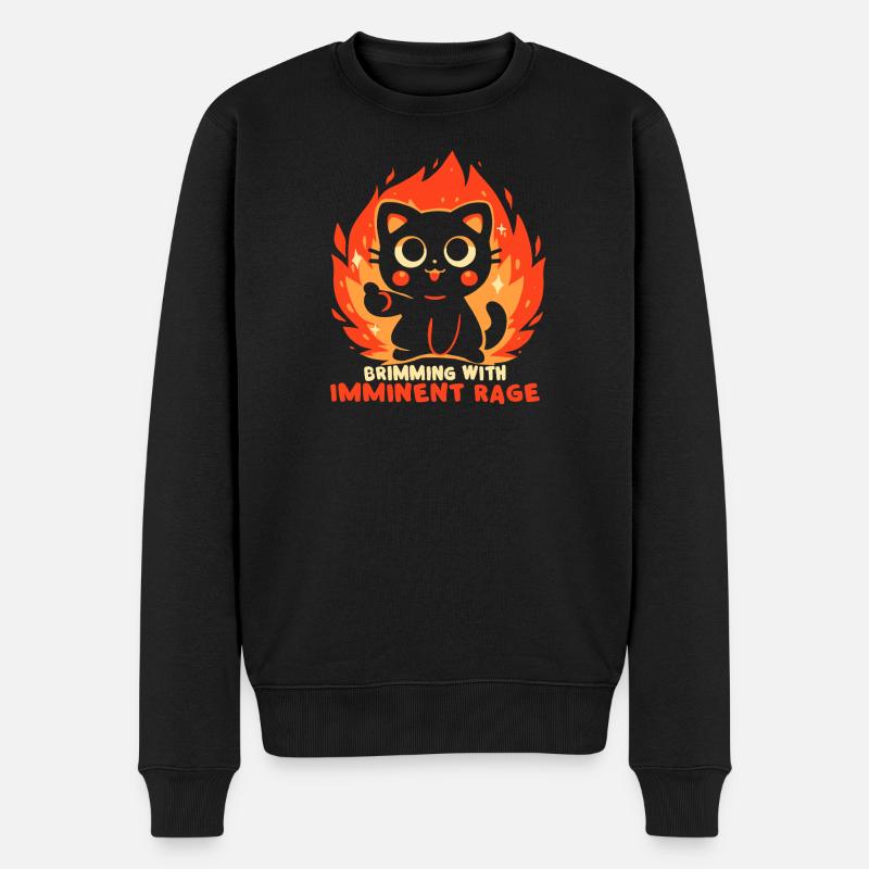 Débordant d’une rage imminente - Pull Premium bio Homme - noir