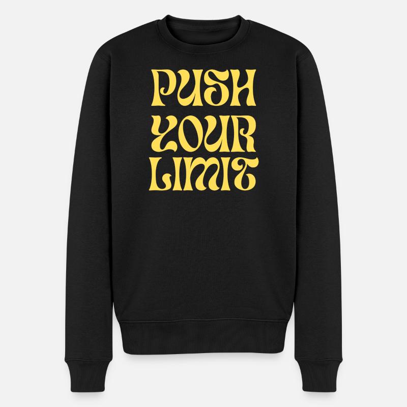 Repoussez vos limites - Pull Premium bio Homme - noir