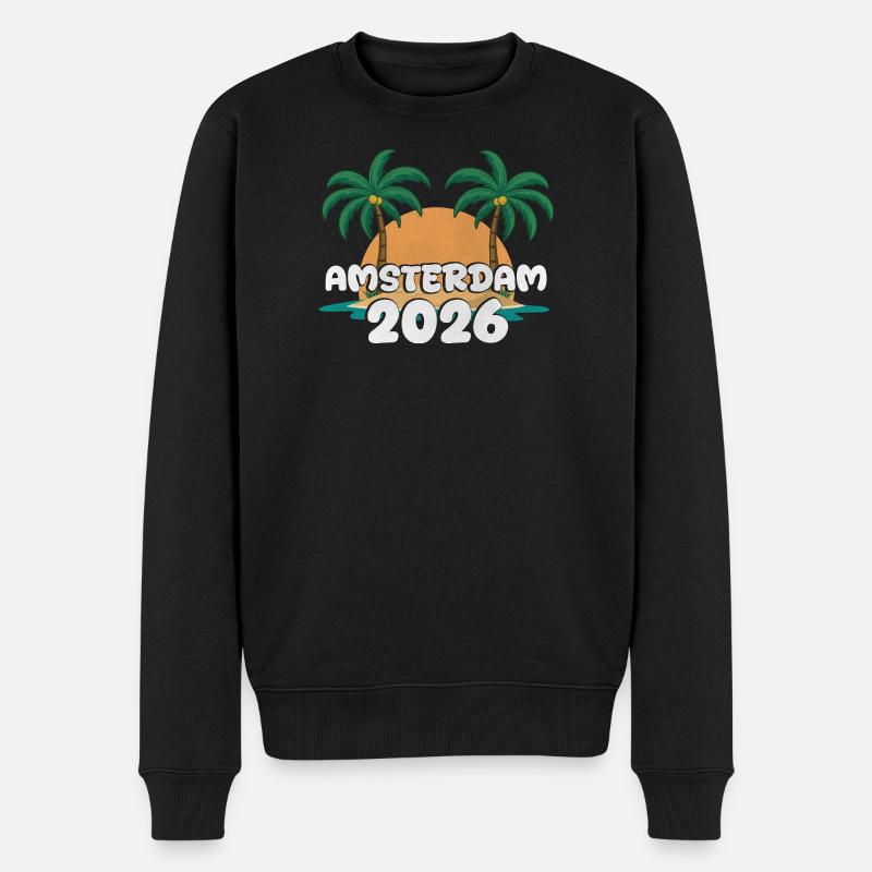 Amsterdam 2026 - Pull Premium bio Homme - noir