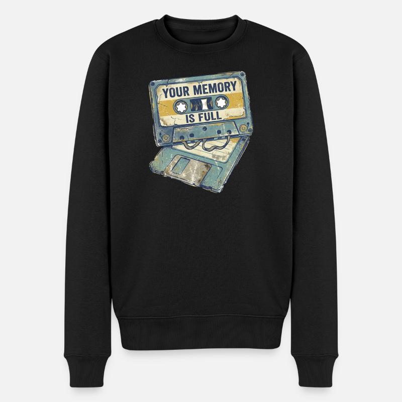 Full Memory - Männer Premium Bio Pullover - Schwarz