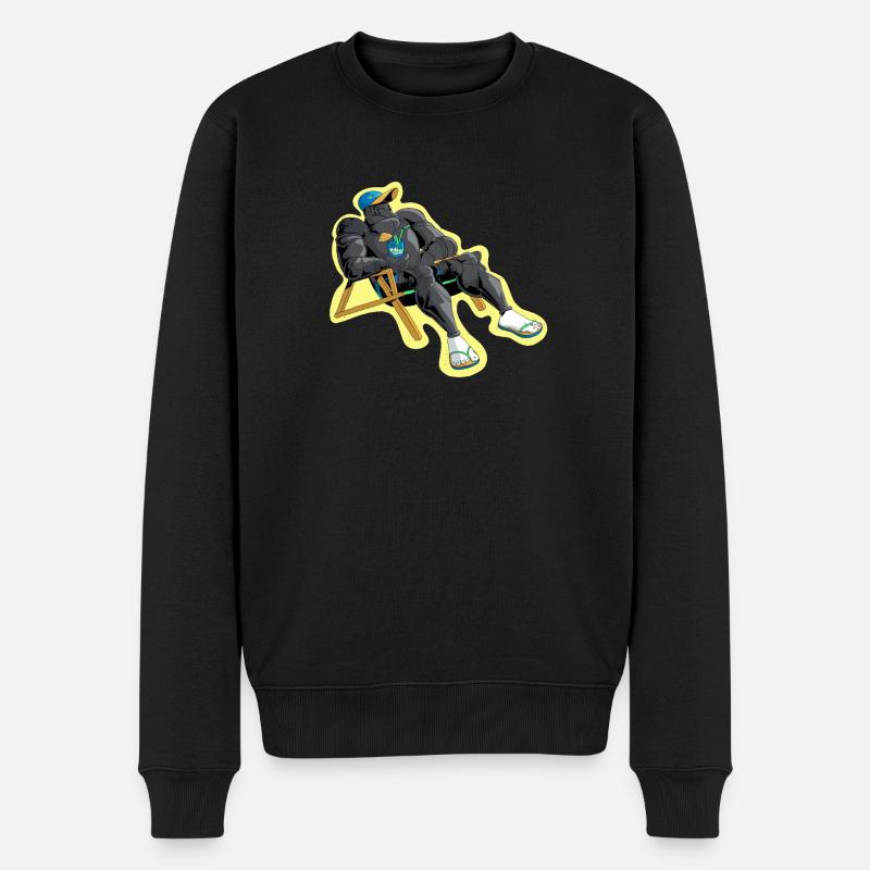 Le repos du guerrier - Pull Premium bio Homme - noir