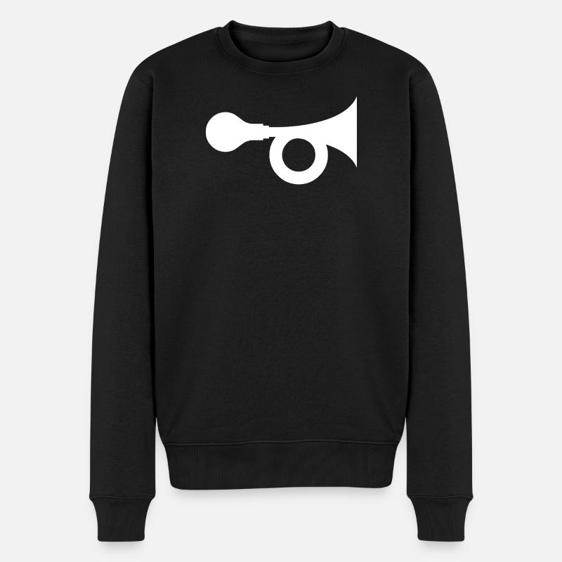 Hupe - Männer Premium Bio Pullover - Schwarz