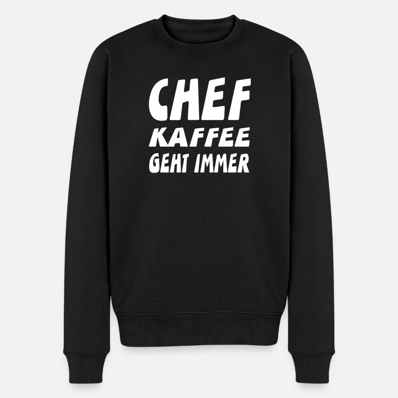 Chef - Männer Premium Bio Pullover - Schwarz
