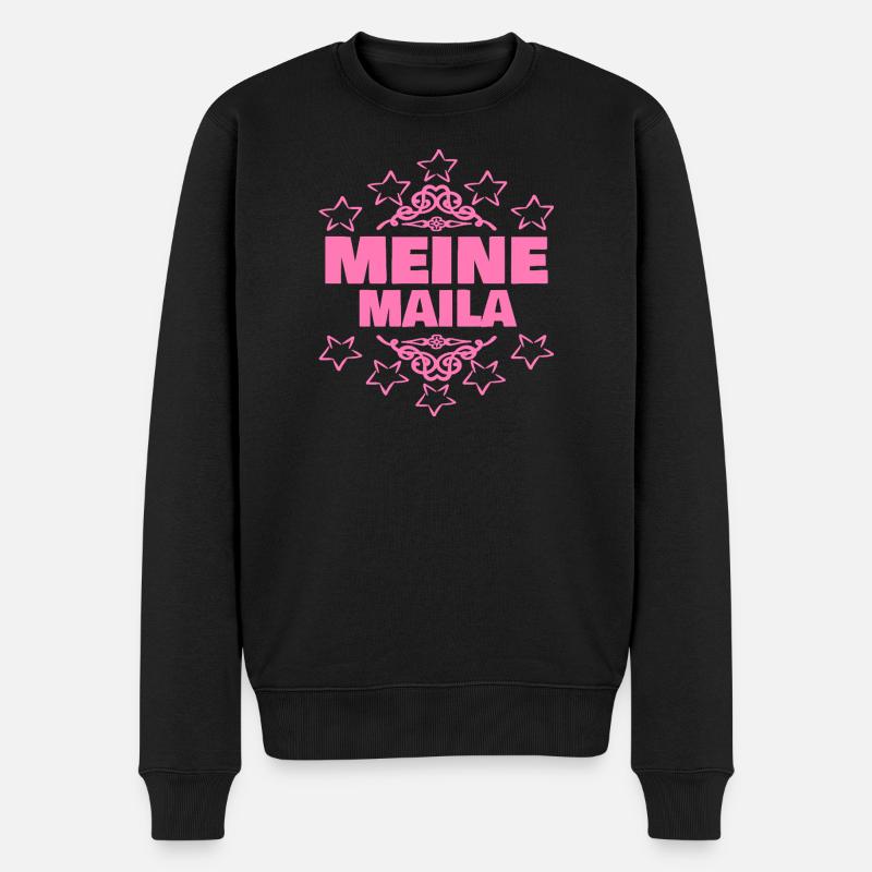 Entwurf als  - Männer Premium Bio Pullover - Schwarz